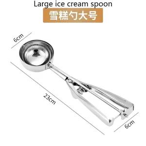 Stylish Household Spoon for Ice Cream and Fruit Preparation Origin China Model NO. Spoon Specification 23*6cm Trademark Customized - Guangzhou Chenquan Technology Co., Ltd. - China