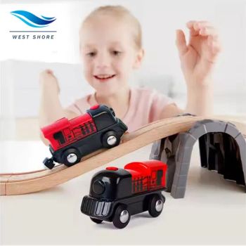 Baby Track Train Toys Railway Car Child Battery Powered Engine Educational Figure Model - Dalian West Shore Wood Co., Ltd. - China