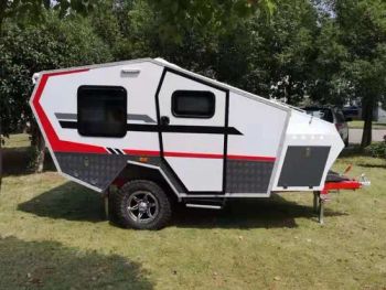 Recreational Vehicle Offroad Camper Trailer Touring Caravans Trademark NO Tire Number 2 Condition New Axle Number 1 Customized - Shandong Herui Mechanical Equipment Co., Ltd. - China