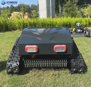 Remote Controlled Lawn Mower 60° Slope Capability Hybrid Self-Charging Dual Battery Brushless Motors Zero Turn Adjustab Automatic Cordless Garden Lawnmower - Synbon Machinery Co.,Ltd - China