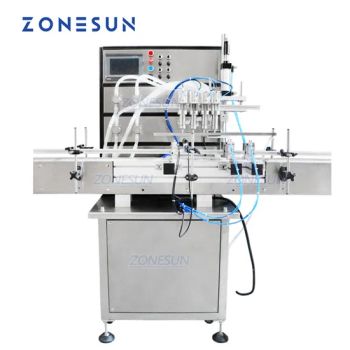 Zonesun Full Automatic Water Milk Wine Coffee Juice Eye Wash Perfume Essential Oil Toner Ink Beverage Magnetic Pump Filling Machine - Guangdong Shanghang Technology Limited - China