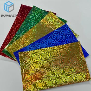 Glitter Paper Colorful Christmas Paper Cutting Handmade Christmas Modeling Packaging Hard Cardstock - Dongguan Wanjia Paper Products Co., Ltd - China