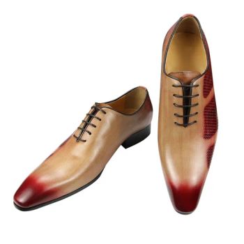 Formal Shoes for Men Lace up Wedding Dress Office Oxfords Leather Shoe - Guangzhou Happybuy Trading Co., Limited - China