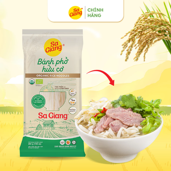 ORGANIC RICE NOODLES Size 5MM Quality ORGANIC Shelf Life 24 MONTH Brand Name SA GIANG Manufacturer SA GIANG Net Weight 200 G (7.05 Oz) - Sa Giang - Vietnam