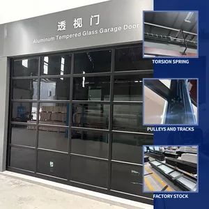 Residential Modern Cheap Electric Insulated Sectional Full View Mirrored Glass Garage Door - Liangjia Doors And Windows (Foshan) Co., Ltd. - China