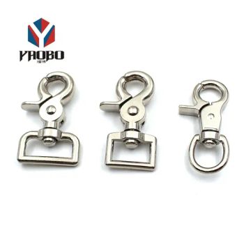 Wholesale Metal Large Spring Lobster Clasp Buckle Carabiner Trigger Swivel Lanyard Keychain Eye Bolt Snap Hook for Dog Leash - Dongguan Yaobo Metal Factory - China
