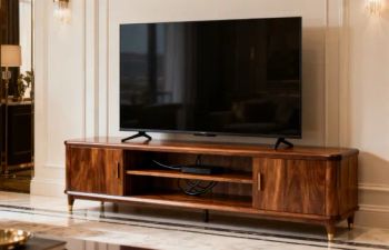 Premium Solid Wood TV Stands with Ample Storage Solutions Origin China Condition New Usage Living Room HS Code - Dunhua City Baolin Wooden Furniture Co., Ltd. - China