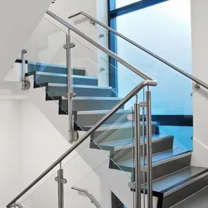 Professional Manufacturer of Glass Staircase Railing Frameless Glass Deck Railing Decorative Glass Stair Railing - Ningbo Unikim Metal Products Co., Limited - China