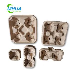Customized Disposable Environmental Coffee and Drink Cup Holders for Takeout - Mhua Group - China