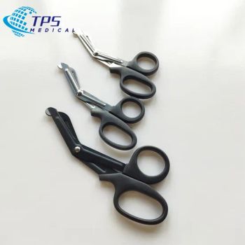 Stainless Steel Material Scissors Sturdy Plastic Handle Excellent for Cutting Dressing and Bandages - Hangzhou Tuopusi Medical Products Co., Ltd. - China