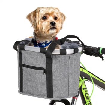 Pets Cat Seat Dog Bicycle Basket Front Folding Carrier Small Pet Carrier for Bike Front Handlebar Removable Baskets - Changzhou Perfect Import and Export Co., Ltd. - China