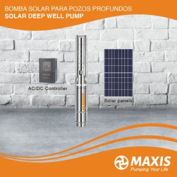 Maxis High Flow AC/DC Solar Submersible Borehole Water Pumps Electric Use for Deep Well with MPPT Controller - Qingxiao Technology Co., Ltd - China