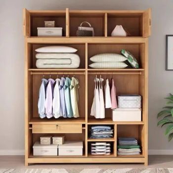 2 Door Wardrobe Cabinets Custom Organizer Design Closet Bedroom Furnitures - Ma'anshan Hanlinyuan Wood Sales Co., Ltd. - China