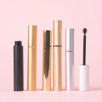 Round Aluminum Empty Eyeliner Tube 4ml Eyelash Serum Bottle Mascara Tubes Makeup Packaging Containers - Ningbo Beixuan International Trading Co., Ltd. - China