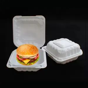 Microwavable 3 Compartment Take Away Food Packaging Hamburger Boxes Eco-Friendly Disposable Plastic Lunch Box - Shandong Youda Pack Co., Ltd - China