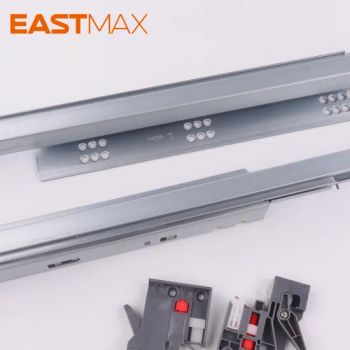 3 Fold Damper Basket Drawers Channel Push Open Soft Close Undermount Concealed Drawer Slide - Donglin Furniture Accessories Co., Ltd. - China