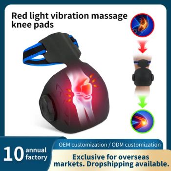 Wireless Infrared Light Red Light Physiotherapy Hot Compress Vibration Electric Knee Massager with Controller for Knee Joint Elbow Shoulder Pain Relief - Shenzhen Welltek Technology Co., Ltd. - China
