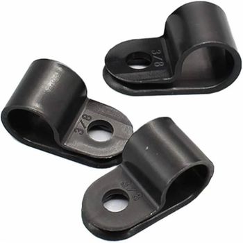 Black R Type Wire Clips Size 5 mm Color Black Clip Material Nylon Cable Diameter 9.5mm Application Elevator Systems Shape R, Rounded Or - Indo Spare Parts - India