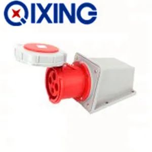 IP67 125A 400V Red International Power Wall Mounted Sockets Shape En/IEC Model NO. QX-139 Trademark QIXING Origin Zhejiang, - Zhejiang Qixing Electric Technology Co., Ltd. - China