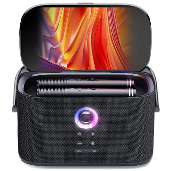 Portable All-in-One Karaoke Machine Touch Screen Wireless Microphones Bluetooth Speaker HDMI WiFi for Home Party - Gadgets LLC - United States
