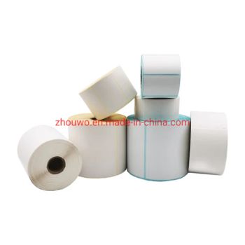Removable Thermal Direct Blank Roll Labels Sticker Paper for Barcode Printers 76X25mm Thermal Paper Q61223 - Hebei Zhouwo Trading Co., Ltd. - China