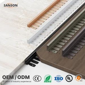 Protective Seam Cover Aluminum Edge Trim for Laminate Flooring and Tile Joints Durable Flexible Transition Metal Strip - Foshan Shensheng Building Material Technology Co., Ltd. - China