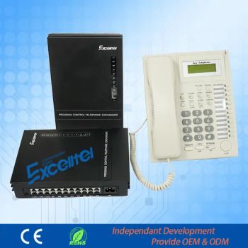 Excelltel Pabx Office Telephone Exchange Mk208 with Keyphone Origin China Keyphone Yes Model NO. MK208 Fax Detection - Excelltel Technology Co., Ltd. - China