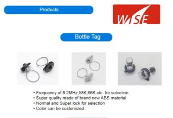 EAS RF 8.2 MHz Security Tags Wine Security Tag Theft Prevention Tags EAS Retail Security System Security Detacher Magnet Supermarket Security Tags - QINGDAO WISE SECURITY TECHNOLOGY CO., LTD. - China