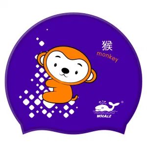 Kids Cartoon Logo Swim Caps Promotional Waterproof Silicone Swimming Hats - Shenzhen Pengyifa Precision Mould co., Ltd. - China
