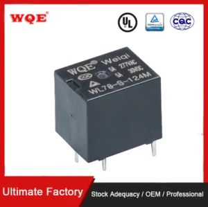 10A Miniature Electronic Power PCB Relay Cube Relays DC24V DC12V for Cars Intelligent / Window / Stater / Auto Control / Smart Home - Jiangxi Weiqi Electric Co., Ltd. - China