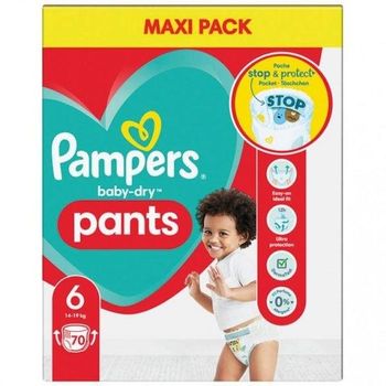 Pampers Baby-Dry Pants Size 6 (14–19 kg) – Maxi Pack (70 Diapers) from Summit Industrial LLC Pampers Baby-Dry Pants Size 6 (14–19 kg) – Maxi Pack (70 Diapers) - Summit Industrial LLC - United States