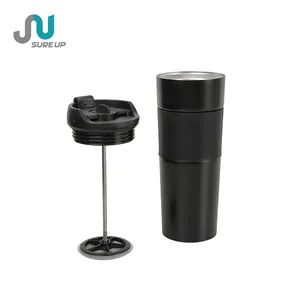 Portable Stainless Steel French Press Coffee Mug for Outdoor Activities - GUANGZHOU SURE UP COMMODITY LIMITED - China