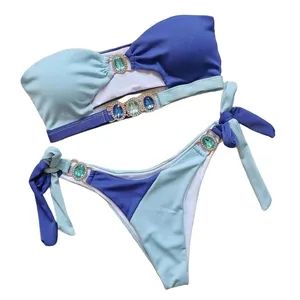 Swimwear Women Sexy Micro Thong Bathing Swimsuit Beach Wear Bikini Set - Xiamen Wellgold Industry Co., Ltd. - China