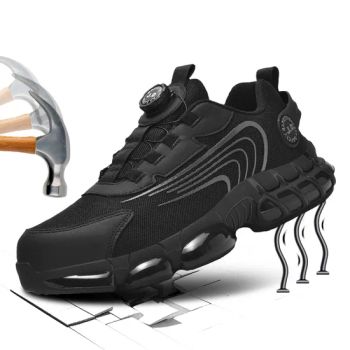 Construction Site Puncture-Resistant Safety Shoes Men Smashing-Resistant Work Shoes - Quanzhou Gushi Technology Co., Ltd. - China