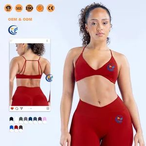 Women Yoga Outfits & Activewear Apparel Crisscross Seamless Sports Bra Gym Fitness Crop Yoga Tops - Xiamen Morphy Technology Co., Ltd. - China