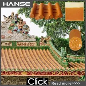 Ancient Chinese Traditional Roof Tiles Clay Roof Tiles for Garden Buildings Temple Pagoda Roofing Material - Foshan Hanse Industrial Co., Ltd. - China