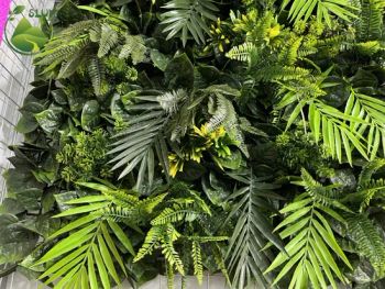 Wholesale Price Big Green Leaf Plants Wall Artificial Beautiful Decoration Plants Wall Greenery Green Artificial - Hebei Shenglun Commerce Co., Ltd. - China