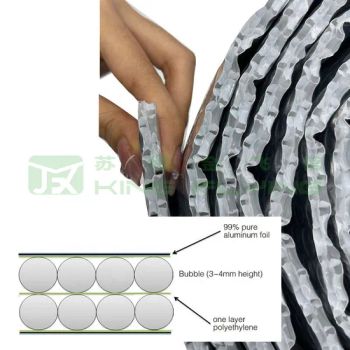 Double Bubble Sheet Fire Resistant Aluminum Foil Thermal Insulation Packaging Material - Suzhou Jinfeixin New Material Technology Co., Ltd. - China