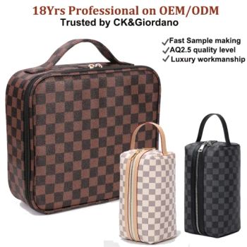 19 Yrs Fashion Leather Storage Jewelry Watch Vanity Smell Proof Hard EVA Train Bag Cases Tool Make up Pencil Beauty Phone Cosmetic Trolley Makeup Carry Case - Guangzhou Evergreen Leather Goods Co., Ltd. - China