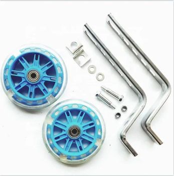Transparent Training Wheels for 12" and 14" Kids' Bikes Origin China Trademark TIANJIU Model NO. TJ-PJ-151 Application Kids - Xingtai Tianjiu Bicycle Parts Co., Ltd - China