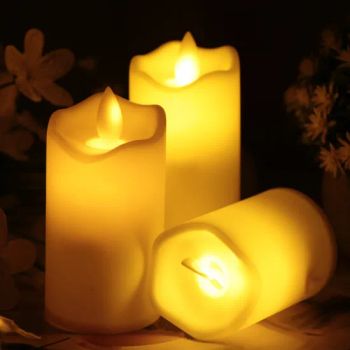 Battery Operated Flameless LED Pillar Candles with Timer Flickering Electric Decorative Light - Topwin Gift Limited - China