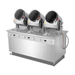 Electric Automatic Cooking Machine Flat Pan Fried Rice Cooker Commercial Kitchen Equipment - Dongguan Jingcheng Electric Energy Equipment Co., Ltd - China