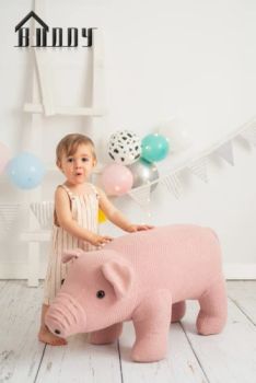 3D Carton Pig Animal Design Stool Living Room Stool & Riding on Furniture Toy Wooden Stool Animal Design Kid's Toy Household Cute Furniture Stool - FOSHAN BUDDYHOME HOUSEWARE CO., LTD. - China