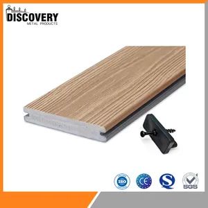WPC Manufacturer Popular 3D Embossing No Gap Decking Engineered Wood Plastic Composite Flooring - Shandong Discovery Metal Products Co., Ltd. - China