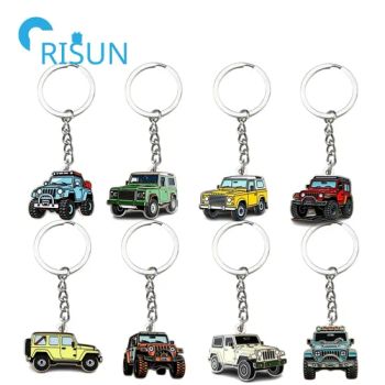 Factory Personalized Offroad Truck off-Road Vehicle Mini Jeep off Roader Classic Car Metal Key Chain Keyring Llavero Souvenir Gift Custom off Road Keychain - Shenzhen Risun Trading Co., Ltd. - China