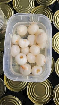 Lyche in light syrup (Whole & Broken) - Ngoc Ha company - Vietnam