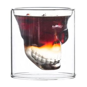 Skull Wine Glasses Whiskey Sipping Cups Halloween Design Trademark ZZX Model NO. zzx Color Unicolor OEM OEM Welcomed HS Code - Hebei Zhuozhongxi Glass Products Co., Ltd. - China