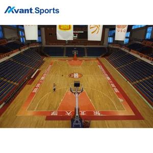 Avant Sports Flooring Portable Fiba Basketball Court Maple Wood Floors Roller Skating Indoor Gym Maple-Birch Sport Floor Hardwood Flooring Systems - Shenzhen Avant Sports Industrial Co., Ltd. - China