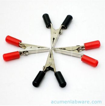 Crocodile Clips Clamping Mechanism With Strong Spring & Clamping Screw For - Acumen Labware - India