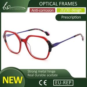 Factory Direct Sales Stylish Durable Colorful Acetate Optical Eyeglass Frames - Wenzhou Bense Optics Co., Ltd - China